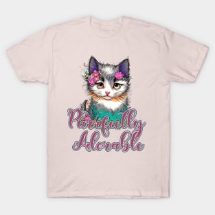 Cute Kitten, "Purrfectly Adorable" T-Shirt